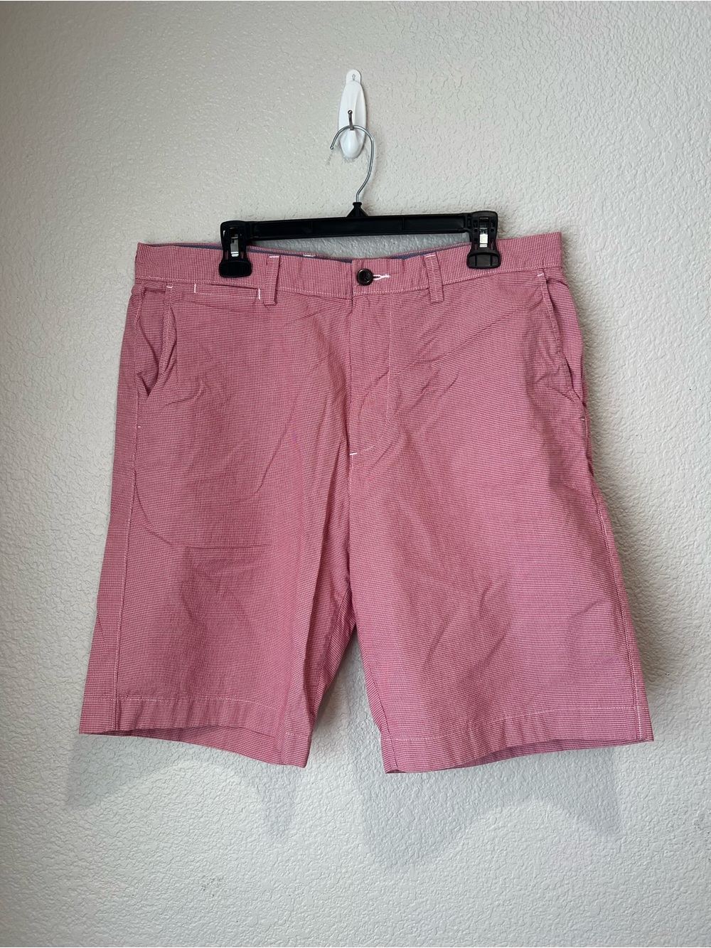 J Crew Red Gingham Plaid Shorts, 36
